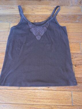 Old Navy Brown Lace-Detail Camisole